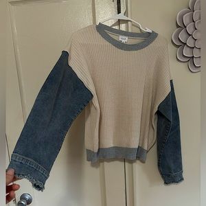 Lelis Jean Jacket Sweater